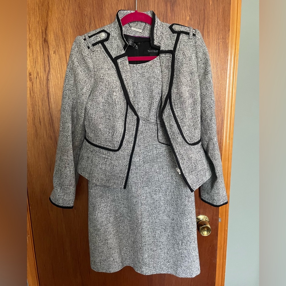 Gray and Black White-House Black Market dress